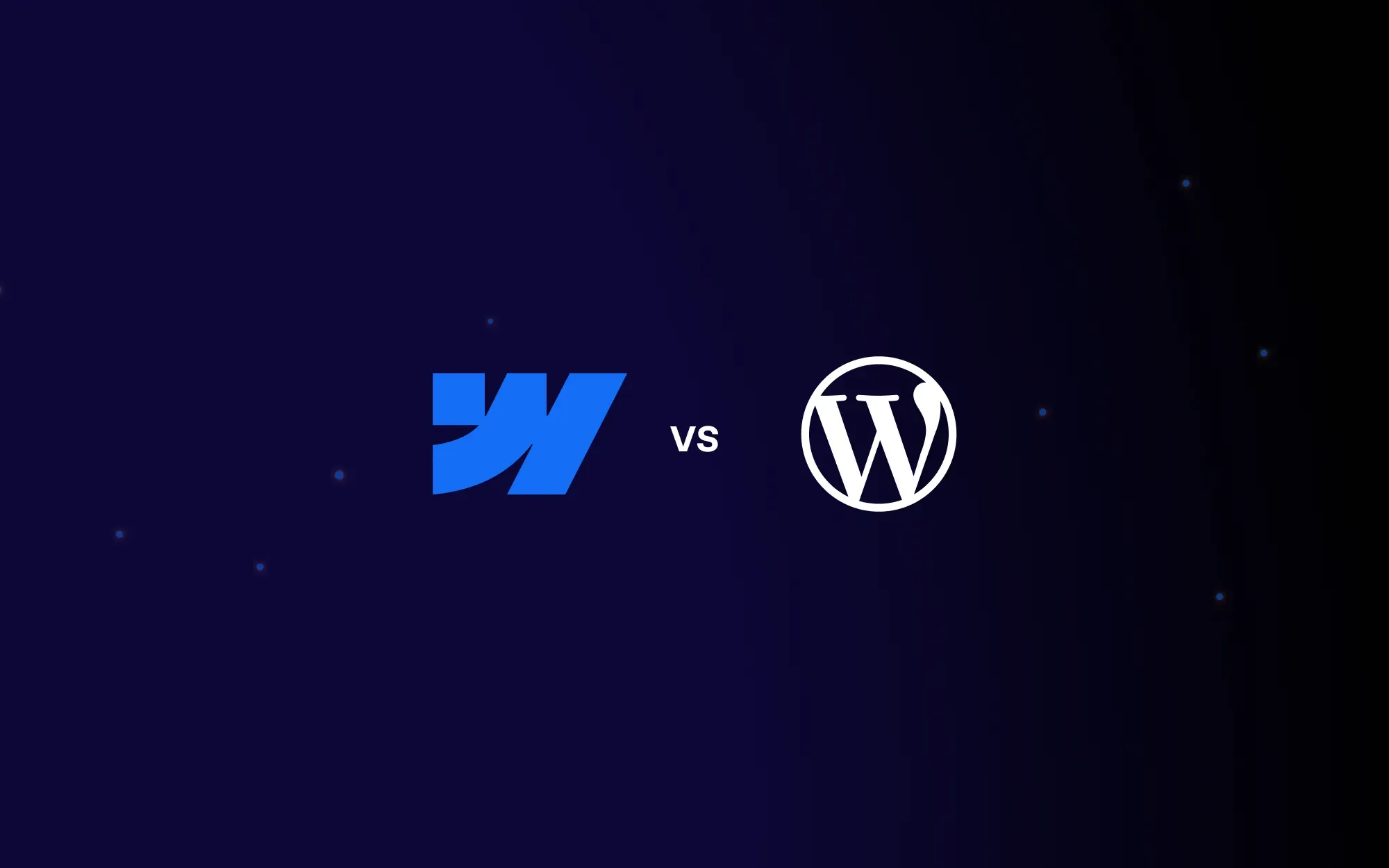 Wordpress Vs Webflow logo en 2026